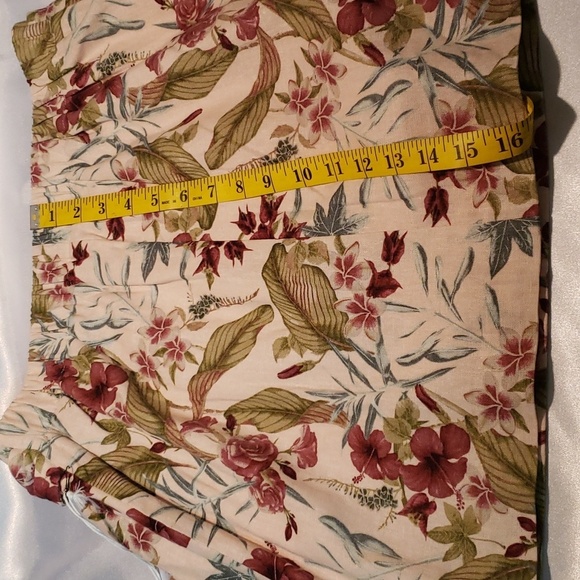 Linen-blend Maison d' Amelie floral wrap-front skirt - Picture 7 of 7